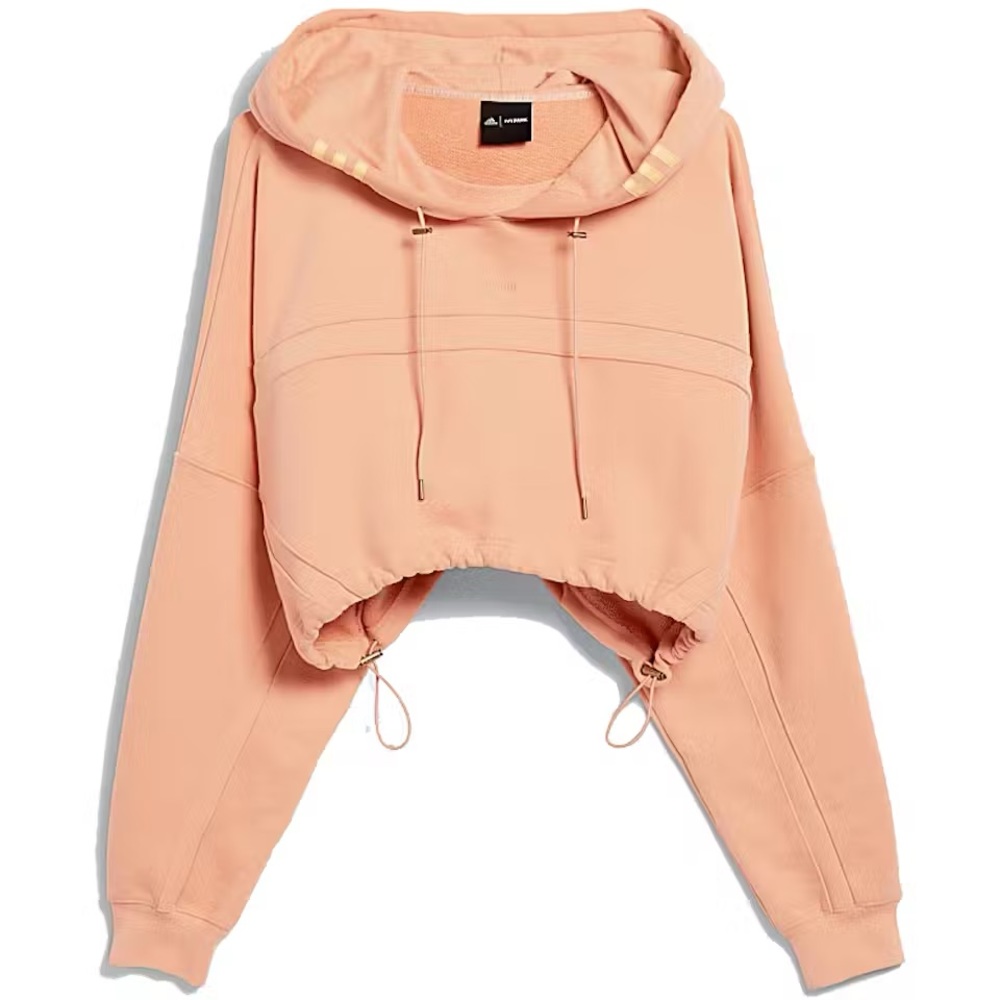 IVY PARK CROPPED HOODIE HOODED SHRUG CORAL